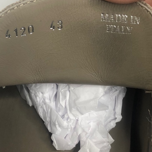 Brioni Taupe Suede Python Slip-On Loafers 43 Italy - Picture 13 of 13